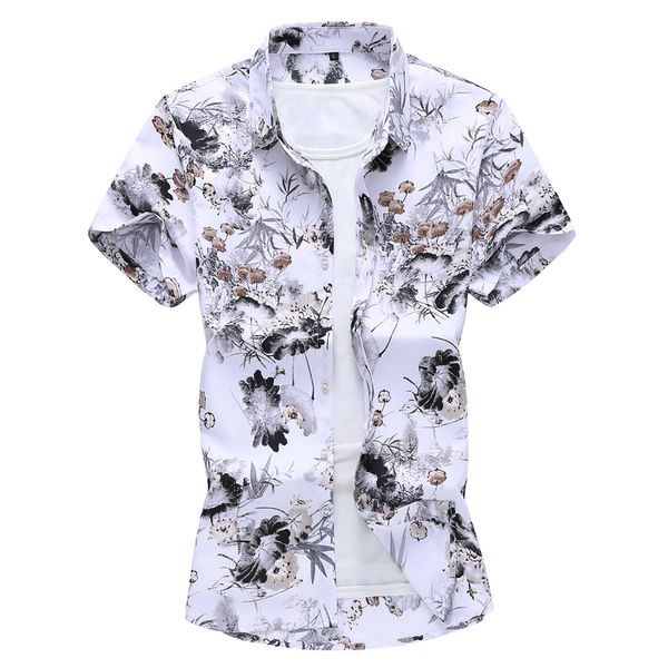 print brand 2020 summer men's beach shirt fashion short sleeve floral loose casual shirts plus asian size -4xl 5xl 6xl hawaiian, White;black
print brand 2020 summer men's beach shirt fashion short sleeve floral loose casual shirts plus asian size -4xl 5xl 6xl hawaiian, White;black