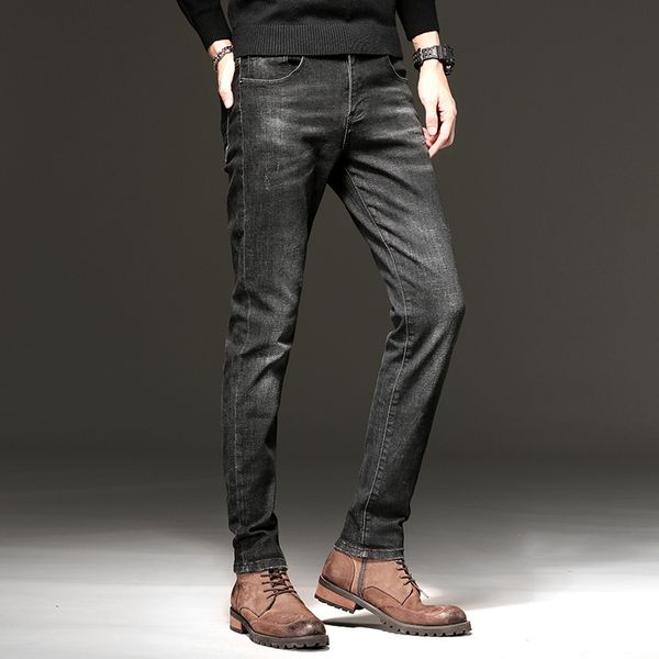 2019 new men's autumn and winter seasons stretch white jeans to do old dark pencil pants, Blue
2019 new men's autumn and winter seasons stretch white jeans to do old dark pencil pants, Blue