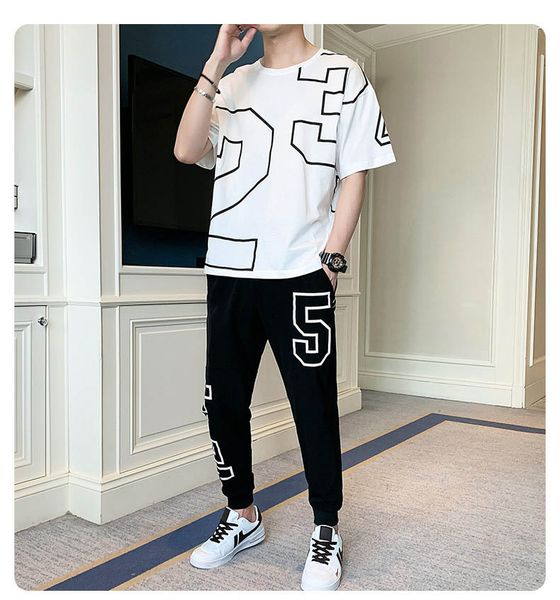 Men's Exercise & Fitness Clothing 2020 Fashion New Mens Casual T-Shirt + Long Pants Two-piece Suit Male Active Thin Tracksuits Size M-4XL
Men's Exercise & Fitness Clothing 2020 Fashion New Mens Casual T-Shirt + Long Pants Two-piece Suit Male Active Thin Tracksuits Size M-4XL