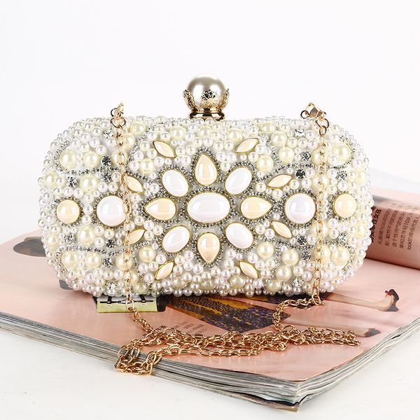 pearl evening bag fashion hipster handbags dress handmade beaded clutch bridal party, Black
pearl evening bag fashion hipster handbags dress handmade beaded clutch bridal party, Black