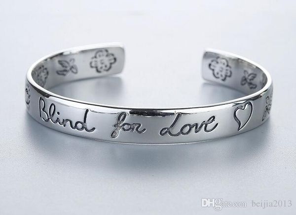 classic luxury designer g style women bracelet blind for love 925 sterling silver bracelt flower heart bangle bracciali couple jewelry gift, Black
classic luxury designer g style women bracelet blind for love 925 sterling silver bracelt flower heart bangle bracciali couple jewelry gift, Black