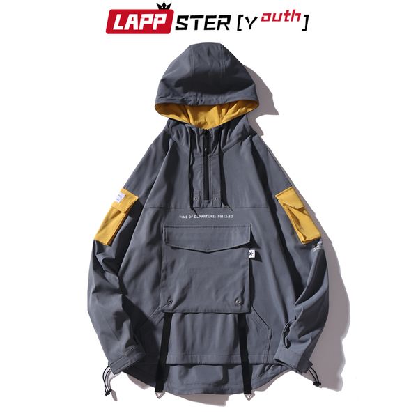 lappster-youth men patchwork streetwear bomber jacket 2019 mens harajuku hooded jackets coats male pockets korean windbreaker, Black;brown
lappster-youth men patchwork streetwear bomber jacket 2019 mens harajuku hooded jackets coats male pockets korean windbreaker, Black;brown