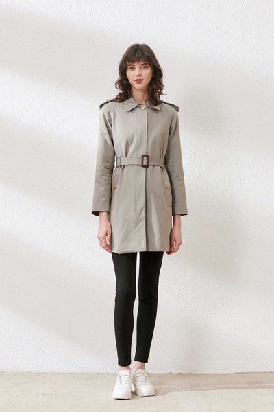 women's trench coats long classic windbreaker waterproof british new high-end english style autumn winter gabadian solid color casual c, Tan;black
women's trench coats long classic windbreaker waterproof british new high-end english style autumn winter gabadian solid color casual c, Tan;black