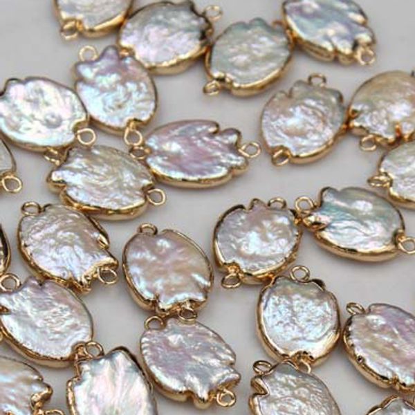 10pc fish shape baroque natural loose pearls double cliver copper rim irregular pearl beads diy for bracelet necklace earring jewelry making, Silver
10pc fish shape baroque natural loose pearls double cliver copper rim irregular pearl beads diy for bracelet necklace earring jewelry making, Silver
