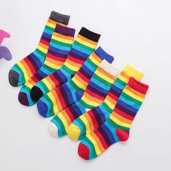 socks & hosiery 1 pairs color stripe middle sleeve cotton women's leisure rainbow warm trend in autumn and winter, Black;white
socks & hosiery 1 pairs color stripe middle sleeve cotton women's leisure rainbow warm trend in autumn and winter, Black;white