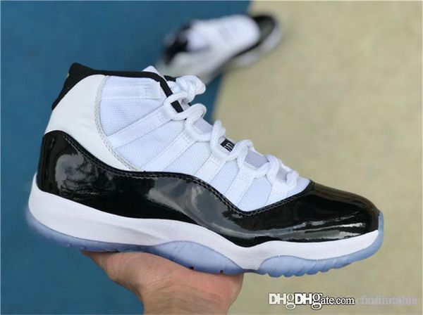 2019 authentic high og 11s concord 378037-100 11 xi white black mens basketball shoes sports sneakers real carbon fiber with box
2019 authentic high og 11s concord 378037-100 11 xi white black mens basketball shoes sports sneakers real carbon fiber with box