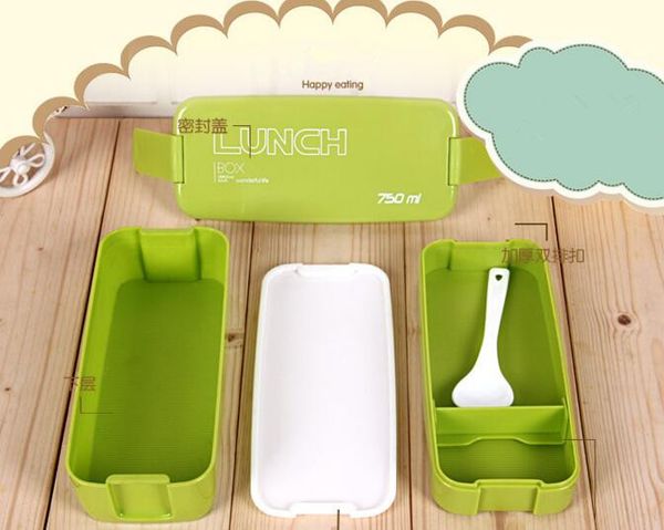 750ml double layers portable microwave lunch box bento boxes candy color food containers dinnerware lunchbox eco-friendly
750ml double layers portable microwave lunch box bento boxes candy color food containers dinnerware lunchbox eco-friendly