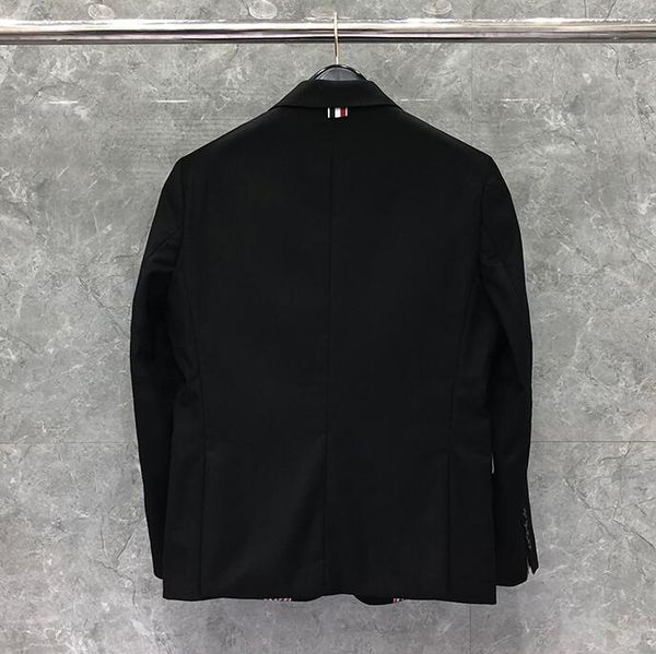 2020 fashion tb brand formal blazer men clothing casual suit men's jacket spring single breasted striped black wool coat, White;black
2020 fashion tb brand formal blazer men clothing casual suit men's jacket spring single breasted striped black wool coat, White;black