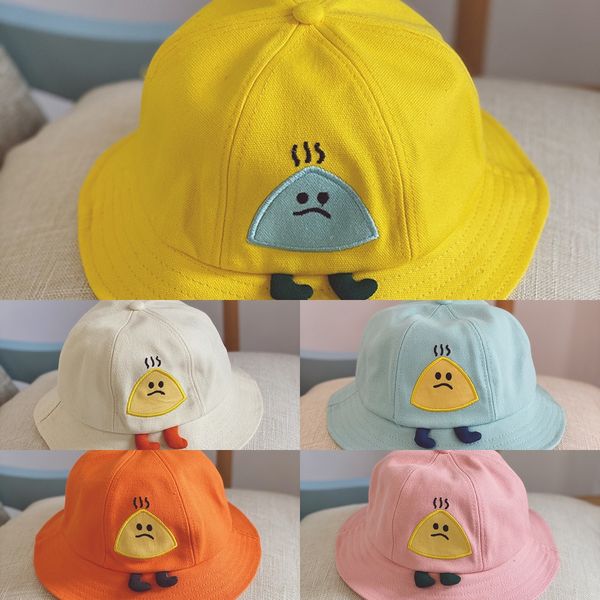 2020 children's pure color cartoon fisherman's sun baby girl's cute basin bucket bucket hat hat, Yellow
2020 children's pure color cartoon fisherman's sun baby girl's cute basin bucket bucket hat hat, Yellow