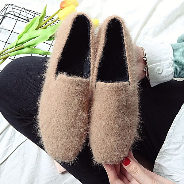 2019 winter women flats warm slip on flats shoes faux fur boat shoes square toe plush loafers casual zapatos mujer n7819l, Black
2019 winter women flats warm slip on flats shoes faux fur boat shoes square toe plush loafers casual zapatos mujer n7819l, Black