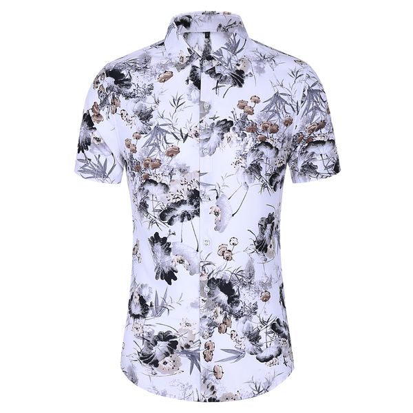 men's slim fit flower printed shirts male summer new fashion business leisure printing short-sleeved shirt blouse, White;black
men's slim fit flower printed shirts male summer new fashion business leisure printing short-sleeved shirt blouse, White;black