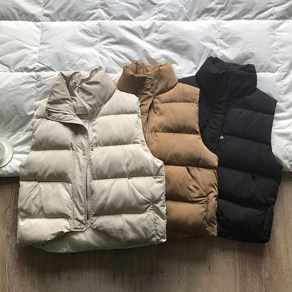 mooirue summer femme parka vest turtleneck coat slim single breasted down cotton vest short bf casual korean cardigan coat, Black;white
mooirue summer femme parka vest turtleneck coat slim single breasted down cotton vest short bf casual korean cardigan coat, Black;white