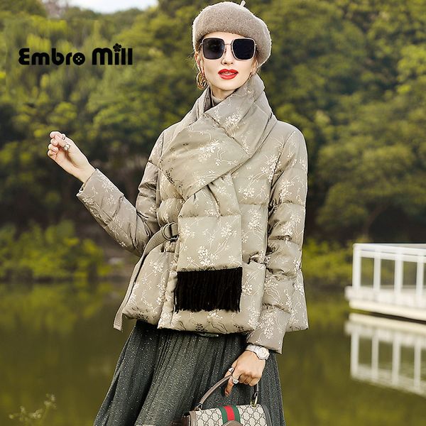 winter new short down jacket vintage style scarf collar long sleeve loose warm woman down jacket s, Black
winter new short down jacket vintage style scarf collar long sleeve loose warm woman down jacket s, Black