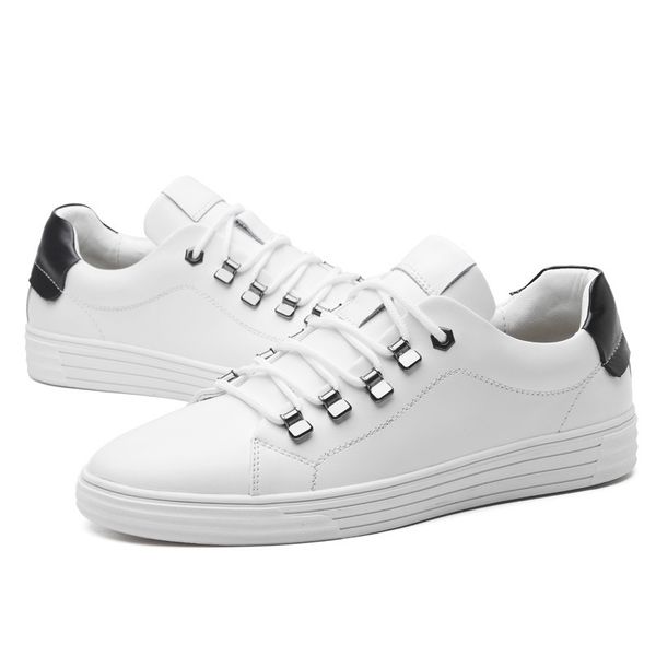 british style men sneakers student leisure shoes small white shoes board casual men sneakers fashion leather white, Black
british style men sneakers student leisure shoes small white shoes board casual men sneakers fashion leather white, Black
