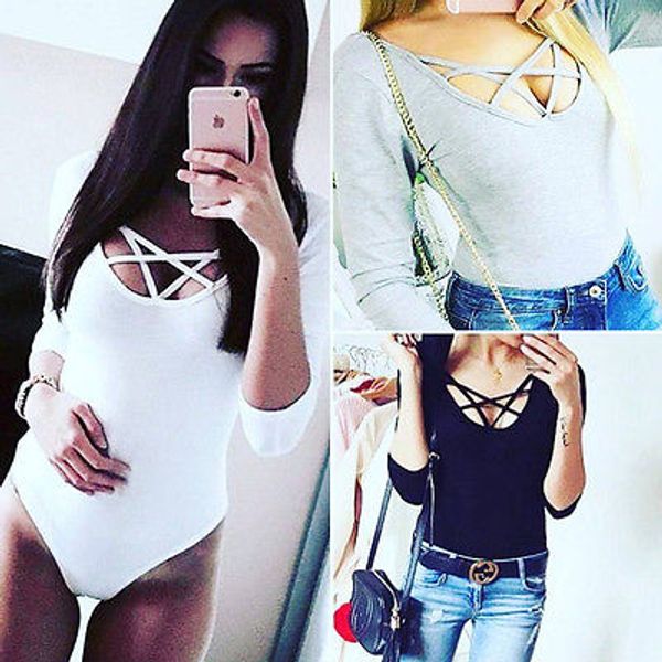 women romper combinaison femme bandage leotard jumpsuit fashion ladies party playsuit, Black;white
women romper combinaison femme bandage leotard jumpsuit fashion ladies party playsuit, Black;white