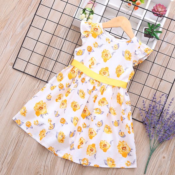 girl's printed flower dress girl's princess's summer dress, Red;yellow
girl's printed flower dress girl's princess's summer dress, Red;yellow
