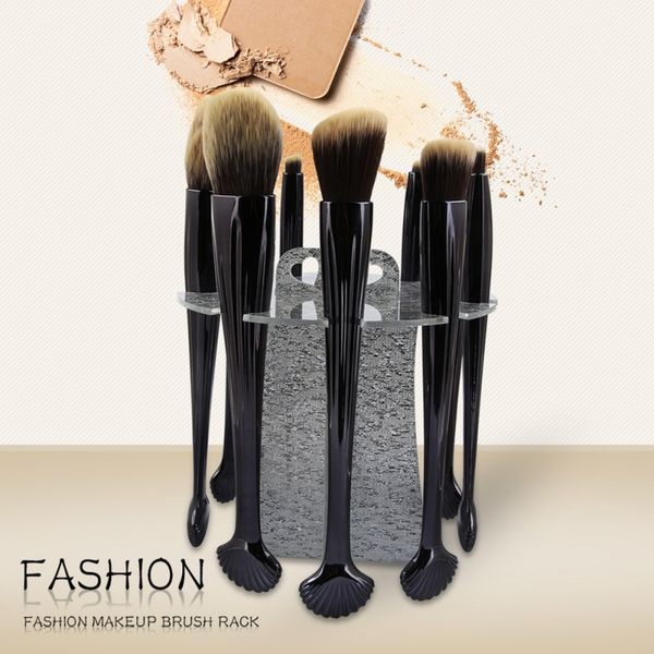 10 holes shell makeup brushes holder stander drying rack convenient practical dry brush artifact cosmetics make up tools
10 holes shell makeup brushes holder stander drying rack convenient practical dry brush artifact cosmetics make up tools