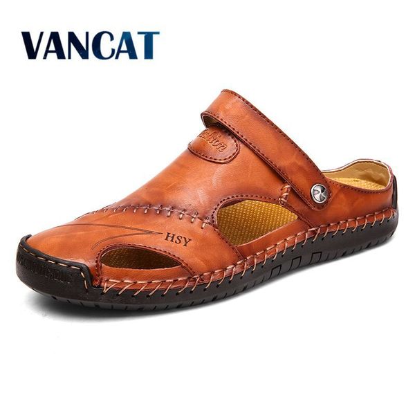 summer sandals men leather classic roman sandals 2019 slipper outdoor sneaker beach rubber flip flops men water trekking sandals y200107, Black
summer sandals men leather classic roman sandals 2019 slipper outdoor sneaker beach rubber flip flops men water trekking sandals y200107, Black