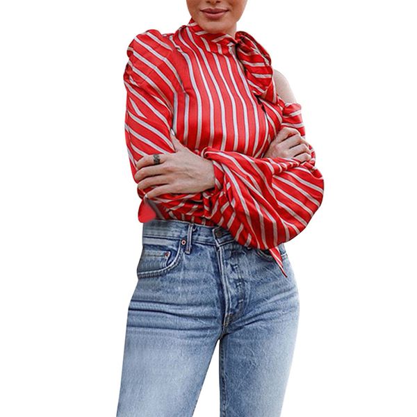 ishowtienda fashion women's blouse striped off shoulder long sleeve shirt casual blouse tunique femme blusas feminina, White
ishowtienda fashion women's blouse striped off shoulder long sleeve shirt casual blouse tunique femme blusas feminina, White