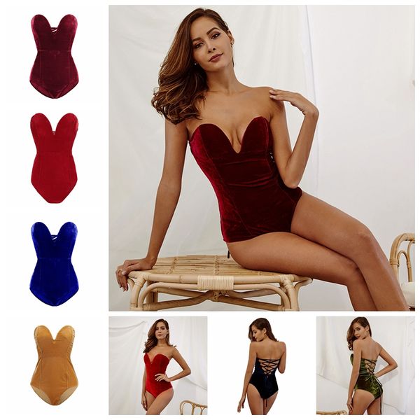 2019 european spring and summer solid color gold velvet tube halter onesies, support mixed batch, Black;white
2019 european spring and summer solid color gold velvet tube halter onesies, support mixed batch, Black;white