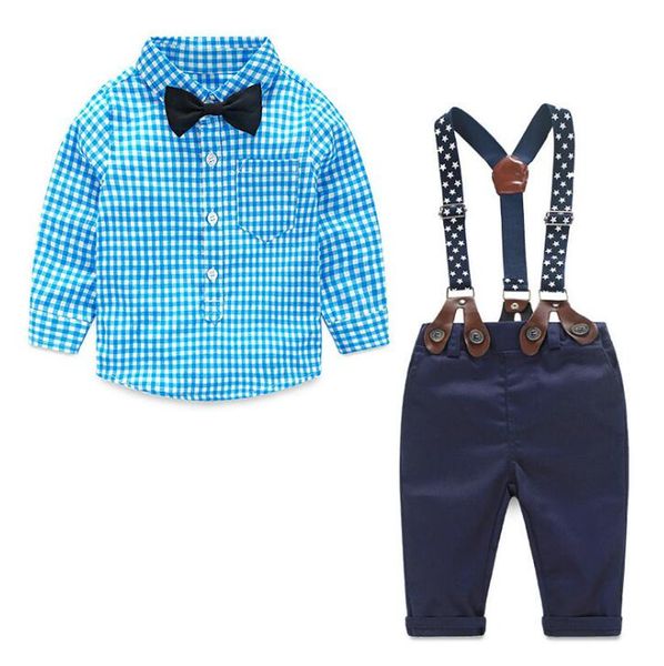 boys plaids outfits 3pc set outfits blue plaids shirt+belt+denim trousers kids causal suspender jeans trousers sets autumn children clothing, White
boys plaids outfits 3pc set outfits blue plaids shirt+belt+denim trousers kids causal suspender jeans trousers sets autumn children clothing, White