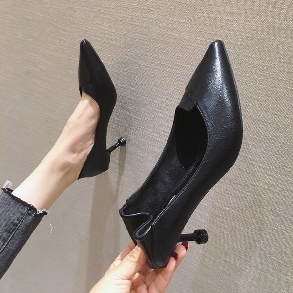 soft leather shallow fashion women's high heels shoes candy colors pointed toe women pumps show thin female office shoe u14-26, Black
soft leather shallow fashion women's high heels shoes candy colors pointed toe women pumps show thin female office shoe u14-26, Black