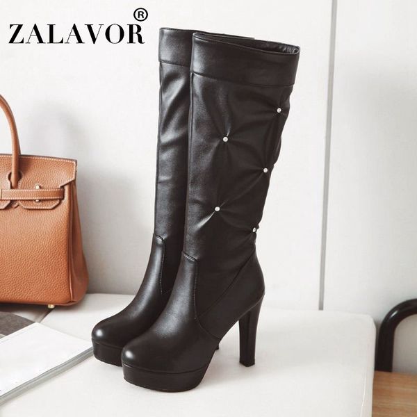 zalavor women knee high winter boots platform office lady slip on crystal long boots warm fur shoes woman footwear size 34-43, Black
zalavor women knee high winter boots platform office lady slip on crystal long boots warm fur shoes woman footwear size 34-43, Black