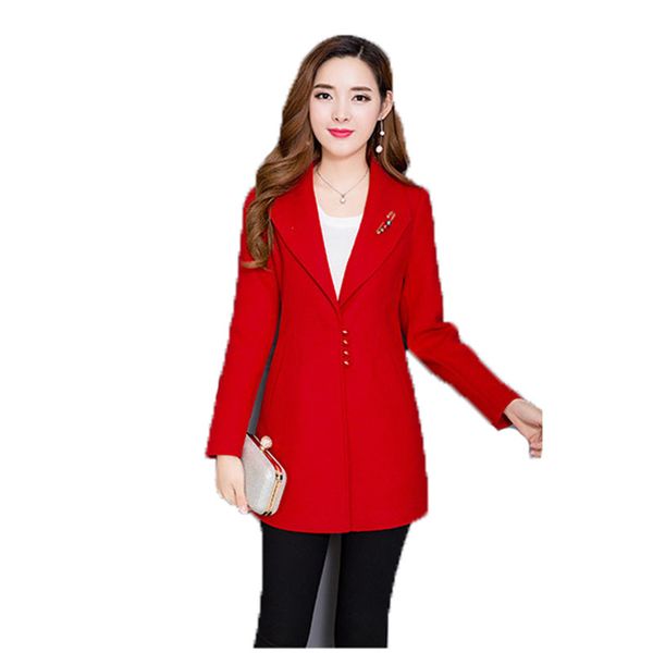 fashion woolen coat women l-4xl plus size 19 autumn winter new korean long sleeve lapel temperament blends jacket feminina jd611, Black
fashion woolen coat women l-4xl plus size 19 autumn winter new korean long sleeve lapel temperament blends jacket feminina jd611, Black