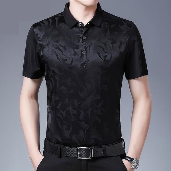 men's casual shirts real silk mens white short sleeved summer 2021 business men black formal dress clothing, White;black
men's casual shirts real silk mens white short sleeved summer 2021 business men black formal dress clothing, White;black