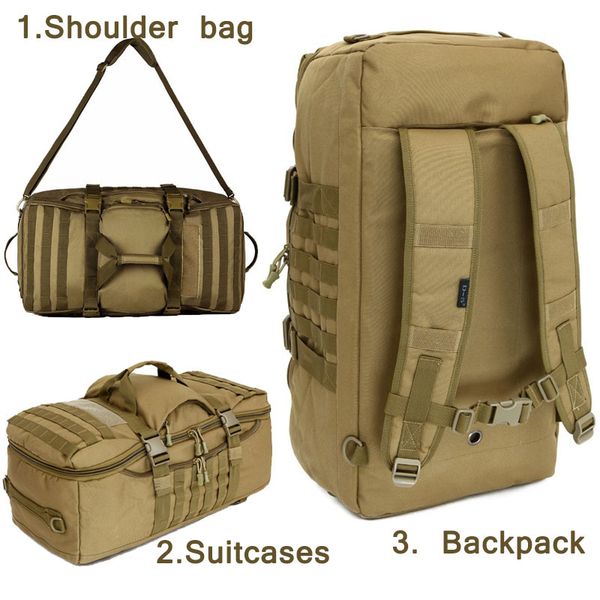 60l outdoor tactical backpack 1000d nylon waterproof camouflage rucksack hunting sports hiking camping shoulder bag
60l outdoor tactical backpack 1000d nylon waterproof camouflage rucksack hunting sports hiking camping shoulder bag