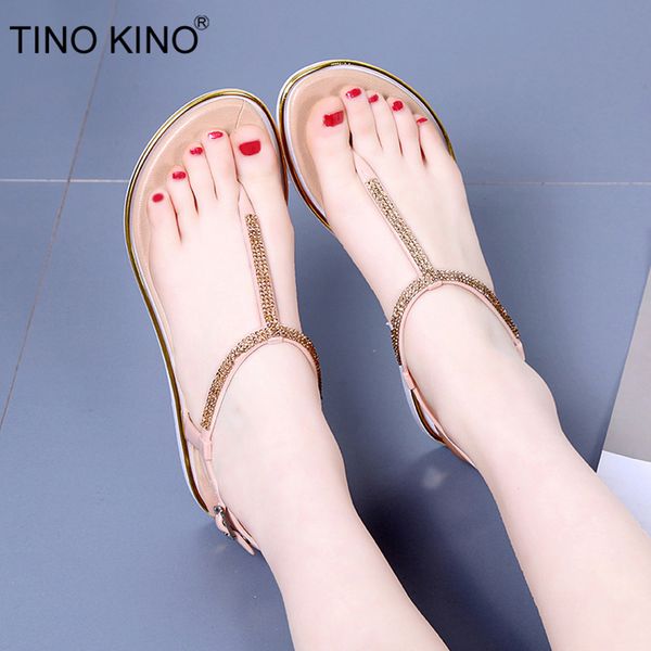 women flat buckle summer thong sandals new 2019 ladies crystal ankle t strap fashion shoes female casual footwear, Black
women flat buckle summer thong sandals new 2019 ladies crystal ankle t strap fashion shoes female casual footwear, Black