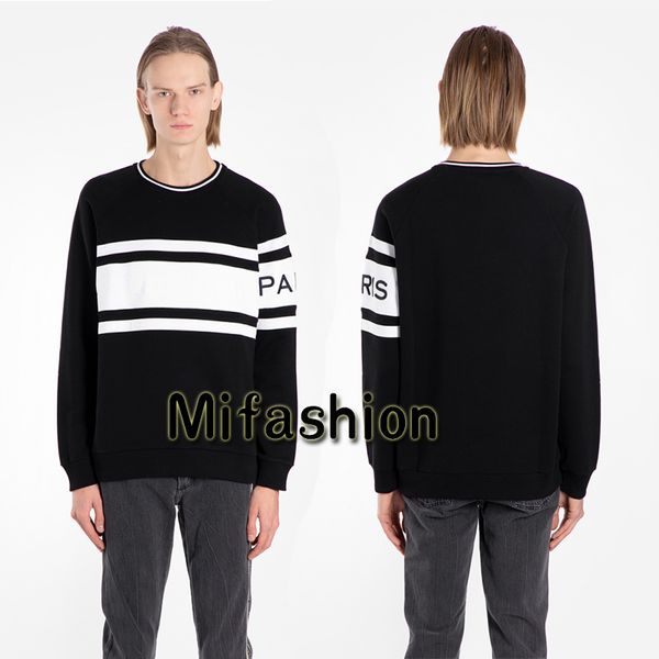 19ss Luxury Autumn Winter Europe Paris Embroidery Contrast Patchwork Hoodies Fashion Men Clothes O-neck Pullover Sweatshirt Women Jumpers
19ss Luxury Autumn Winter Europe Paris Embroidery Contrast Patchwork Hoodies Fashion Men Clothes O-neck Pullover Sweatshirt Women Jumpers