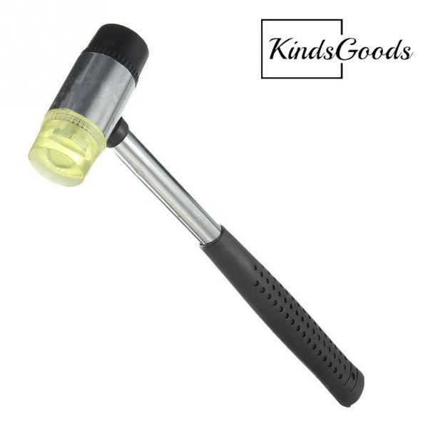 exclusive kindsgoods 10" length 35mm hammer with heavy-duty non-slip fiberglass robust dual-head rubber mallet for leather wood
exclusive kindsgoods 10" length 35mm hammer with heavy-duty non-slip fiberglass robust dual-head rubber mallet for leather wood