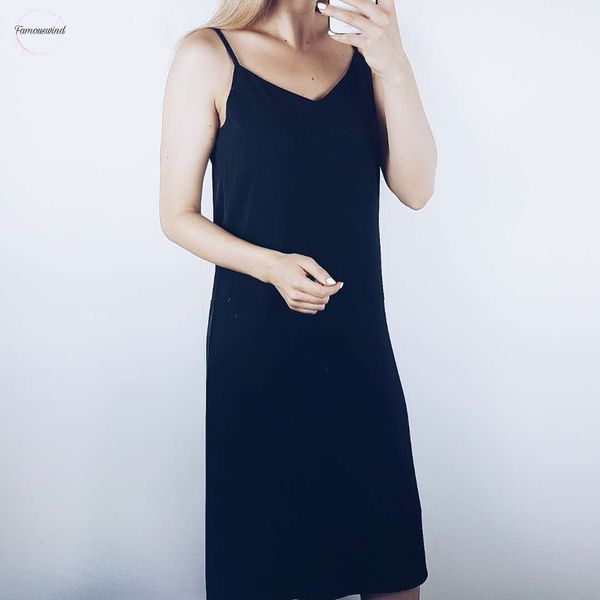 dress strap backless v neck loose dresses 2019 casual dresses new summer sleeveless basic solid womens clothing, Black;gray
dress strap backless v neck loose dresses 2019 casual dresses new summer sleeveless basic solid womens clothing, Black;gray