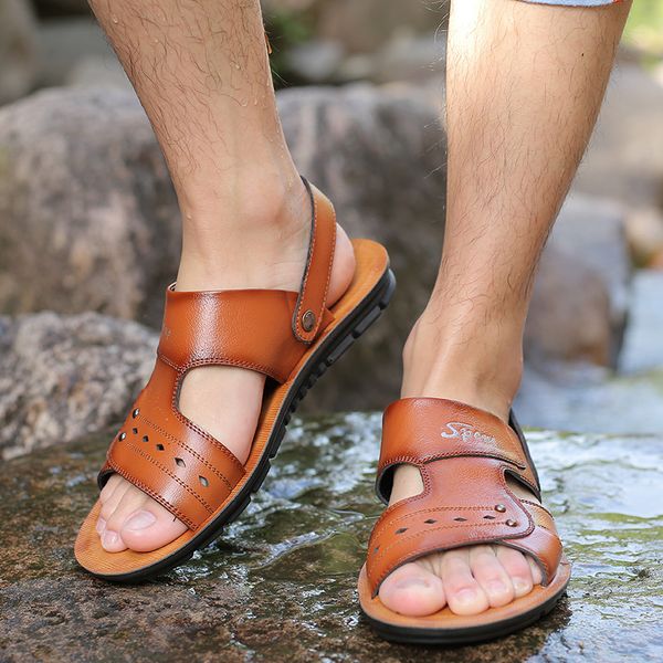 big size mens slippers man cow leather slides shoes male casual fashion slipper wearproof genuine leather sandal ji07, Black
big size mens slippers man cow leather slides shoes male casual fashion slipper wearproof genuine leather sandal ji07, Black