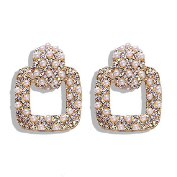 New trendy fashion luxury designer exaggerated sparkle diamond rhinestone full pearl geometric square box stud earrings for women
New trendy fashion luxury designer exaggerated sparkle diamond rhinestone full pearl geometric square box stud earrings for women