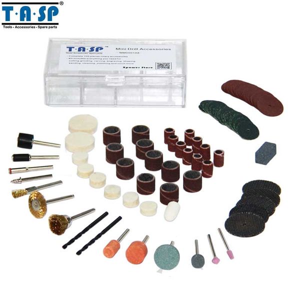 tasp 100pcs rotary tool accessories mini drill accessory set abrasive bit set for grinding sanding polishing cutting drilling
tasp 100pcs rotary tool accessories mini drill accessory set abrasive bit set for grinding sanding polishing cutting drilling