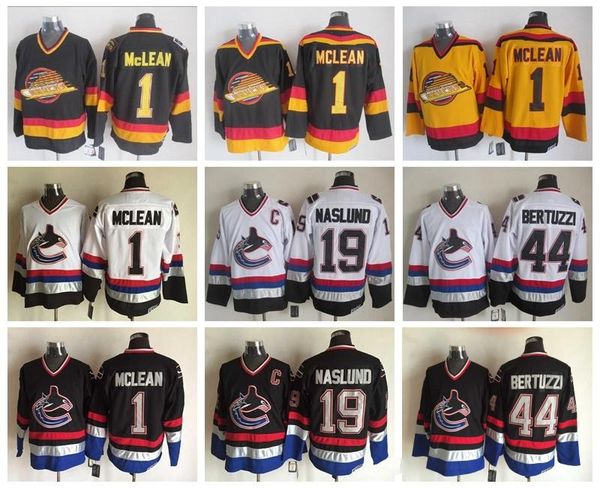 Vancouver 1 Kirk Mclean Jersey Canucks Men 19 Markus Naslund 44 Todd Bertuzzi Stitched Vintage CCM Classic Black Yellow White
Vancouver 1 Kirk Mclean Jersey Canucks Men 19 Markus Naslund 44 Todd Bertuzzi Stitched Vintage CCM Classic Black Yellow White