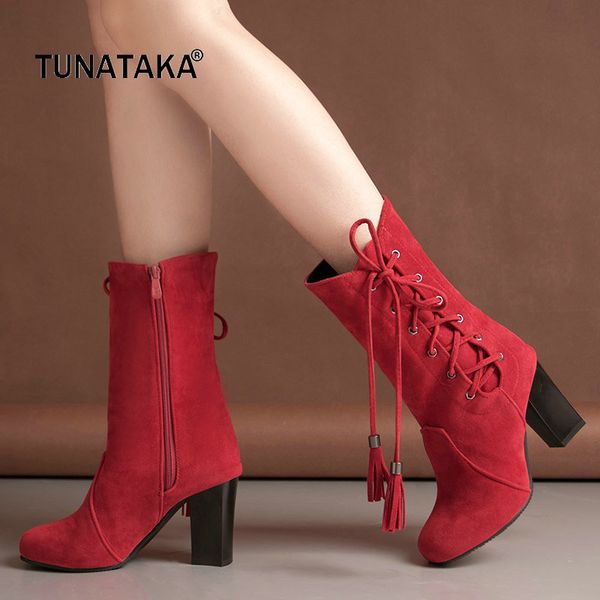 winter square high heel woman fringe mid calf boots fashion side zipper calf boots woman black red brown gray
winter square high heel woman fringe mid calf boots fashion side zipper calf boots woman black red brown gray