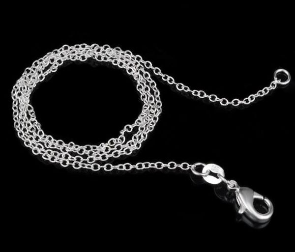 925 sterling silver rolo " o " chain necklaces jewelry 1mm 16'' -- 24'' 925 silver diy chains fit pendant jewe
925 sterling silver rolo " o " chain necklaces jewelry 1mm 16'' -- 24'' 925 silver diy chains fit pendant jewe