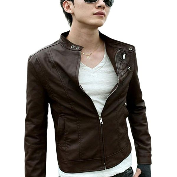 men's fur & faux missky men jacket solid color motorcycle pu leather coat stand collar multi zippers slim overcoat mlae spring autumn, Black
men's fur & faux missky men jacket solid color motorcycle pu leather coat stand collar multi zippers slim overcoat mlae spring autumn, Black
