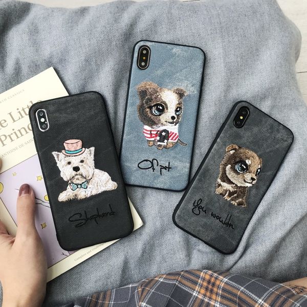 puppy embroidery phone case high-grade fabric for iphone xr 6 7 8 x plus xs max all-inclusive tpu soft edge cell phone cases
puppy embroidery phone case high-grade fabric for iphone xr 6 7 8 x plus xs max all-inclusive tpu soft edge cell phone cases