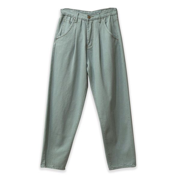 women loose mom jeans fahion long khaki pants streetwear washed pockets cowboy pants casual ladies denim trousers bottoms, Blue 
women loose mom jeans fahion long khaki pants streetwear washed pockets cowboy pants casual ladies denim trousers bottoms, Blue