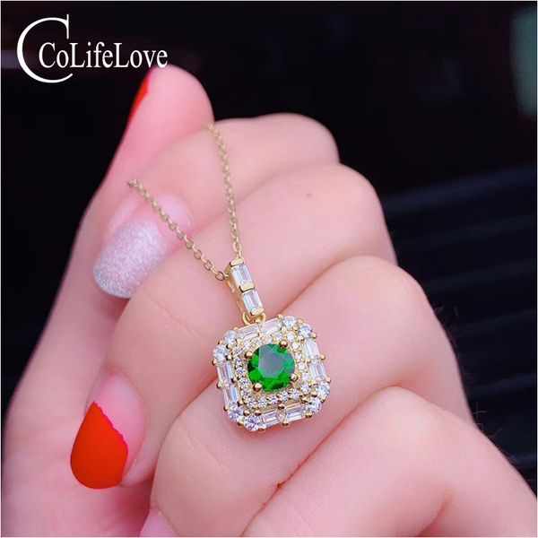 colife jewelry dazzling 925 silver pendant for office lady 5mm natural diopside pendant sterling silver chrome diopside pendant
colife jewelry dazzling 925 silver pendant for office lady 5mm natural diopside pendant sterling silver chrome diopside pendant