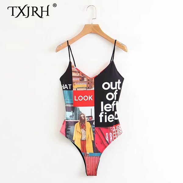 txjrh sexy красочных символов фото письмо печать глубокий v-образный вырез спагетти ремень тощий подходят ромпер тело сиамского bodysuit und, Black;white
txjrh sexy красочных символов фото письмо печать глубокий v-образный вырез спагетти ремень тощий подходят ромпер тело сиамского bodysuit und, Black;white