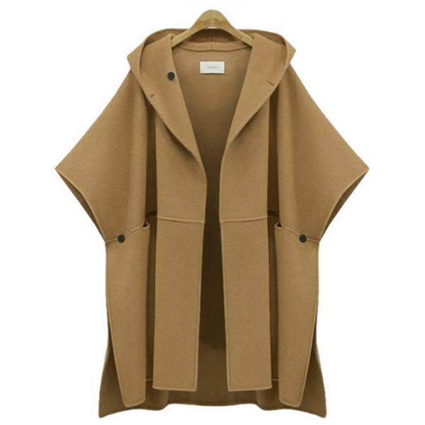 plus size 5xl women batwing sleeve woolen hooded lady large cloak female loose woolen overcoat winter spring fashion clothes, Black
plus size 5xl women batwing sleeve woolen hooded lady large cloak female loose woolen overcoat winter spring fashion clothes, Black