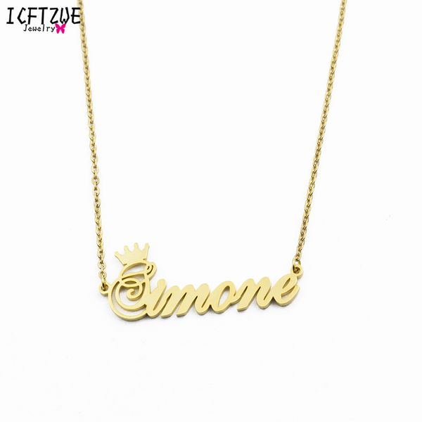 stainless steel erkek kolye rose gold any cursive crown handmade name necklace women customized nameplate necklace birthday gift, Silver
stainless steel erkek kolye rose gold any cursive crown handmade name necklace women customized nameplate necklace birthday gift, Silver