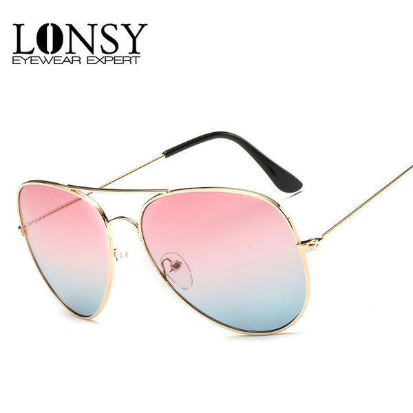 lonsy fashion classic pilot sunglasses women brand design summer gradien goggles driving sun glasses for men oculos masculino, White;black
lonsy fashion classic pilot sunglasses women brand design summer gradien goggles driving sun glasses for men oculos masculino, White;black