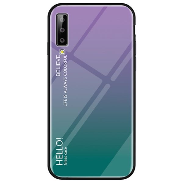 крышка корпуса из градиента из закаленного стекла для samsung a750 / a7 2018 
крышка корпуса из градиента из закаленного стекла для samsung a750 / a7 2018