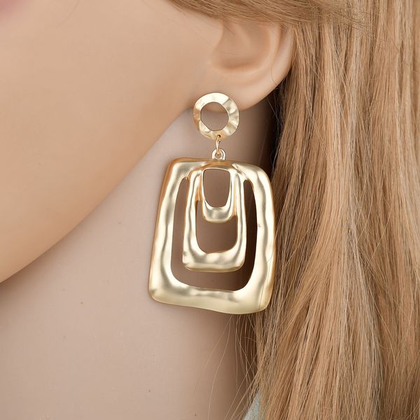 2019 vintage earrings large for women statement earrings geometric golden color metal pendant trend fashion jewelry, Silver
2019 vintage earrings large for women statement earrings geometric golden color metal pendant trend fashion jewelry, Silver